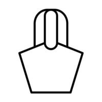 Simple Structured Totebag Design vector