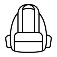Padded Backpack with Extra Pockets vector