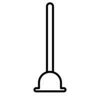 A plunger used for unclogging toilets and drains effectively. vector