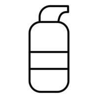 Modern and simple container for lotion consistency vector