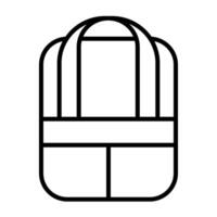 Compact Backpack for Essentials vector