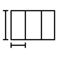 Grid guide for creating designs vector