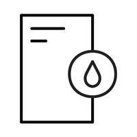 Water usage bill report vector