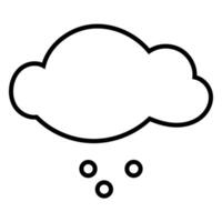 Light snow weather forecast simple design vector