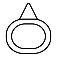 Modern photo and painting frames with arches on each side vector