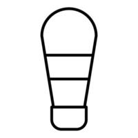 Innovative liquid container with lid at the bottom vector