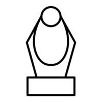 Elegant award trophy combination of hexagon and circle vector