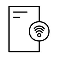 Wi-Fi usage bill report vector