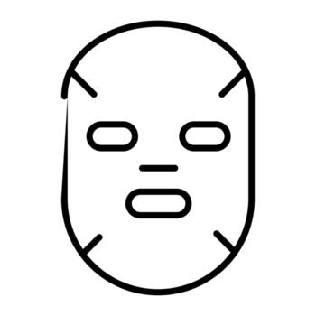 New innovation face mask vertical shape for better personalization of face size vector