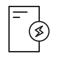 Electricity usage bill report vector
