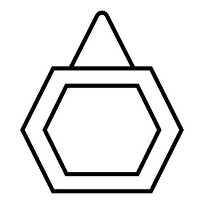 Hexagon shaped photo frame of the future
