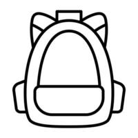 Classic Backpack with Straps Design vector