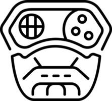 Trendy A line style icon of game wrist pad vector