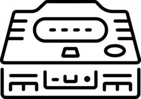 A line style icon of gaming device vector