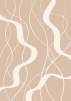 Hand drawn abstract swirly line background design vector