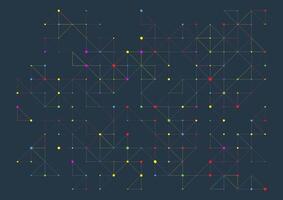 Abstract background with a low poly design multi coloured vector