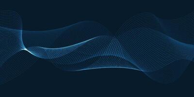 Abstract banner with flowing lines design vector