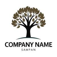 a logo for a company that is called sampan on a white background vector
