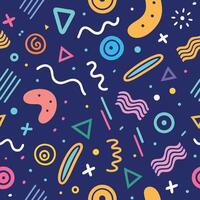 seamless pattern with shapes shapes vector