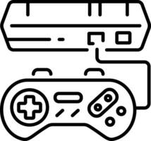 A lien style icon of retro controller vector