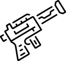 A line style icon of game weapon vector