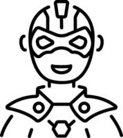 Action hero icon in linear style vector