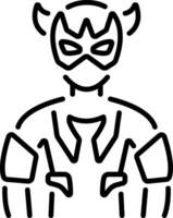 A line style icon of game avatar vector