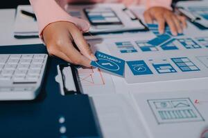A person is using a keyboard and mouse to work on a design photo