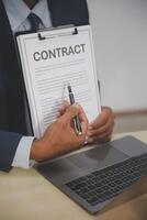 Contracts and business contracts photo