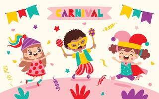 Carnival Concept With Colorful Elements vector