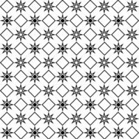 seamless pattern star, circle and square shape outline style, illustration vector
