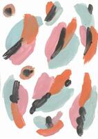 abstract painting with colorful shapes and shapes vector