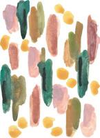 a watercolor painting of different shapes and colors vector