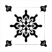 Ornament in the form of a mandala. Geometric element for design vector