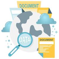global data access, cloud storage vector