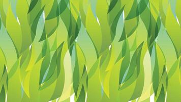 A seamless pattern of overlapping green leaf shapes with varying transparency. Ideal for eco-friendly designs, nature-themed projects, wallpapers, or fabric prints. vector
