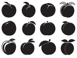 Peach silhouette white background vector