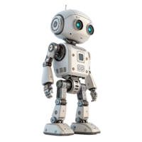Robot character display digital artwork high-tech environment front view ai concept png