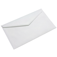 Plain white envelope with no writing minimalist design professional setting clean viewpoint png