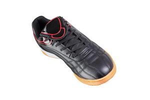 Black leather sneaker photo