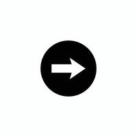 A black and white image of an arrow pointing in a circle vector