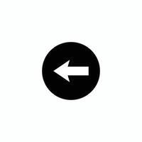A black and white image of an arrow pointing in a circle vector