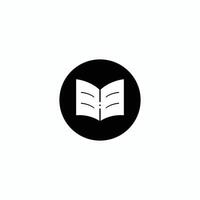 A black and white image of an open book vector