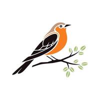 Clean and Professional Bird Symbol for Design vector