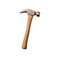 Classic hammer with a wooden handle, ideal for construction and DIY projects. png