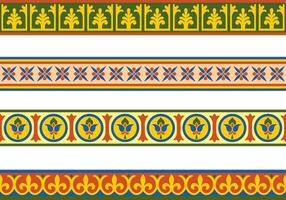 network of color seamless classic byzantine ornament. Endless border, Ansient Greke, Estern Roman Empire frame. Decoration of the Russian Orthodox Church vector