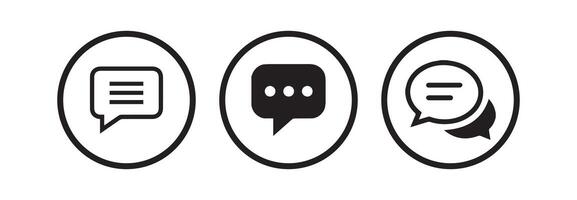Chat icon. Comment icon. Chat icon, bubble speech icon for web, ui, and mobile apps vector