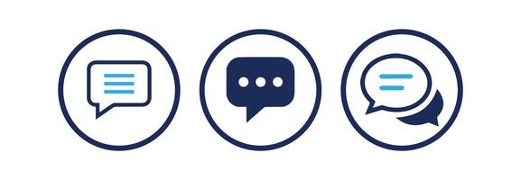 Chat icon, bubble speech icon for web, ui, and mobile apps illustration eps 10 vector