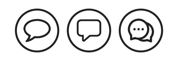 comment icon speech bubble symbol Chat message icon. illustration eps 10 vector
