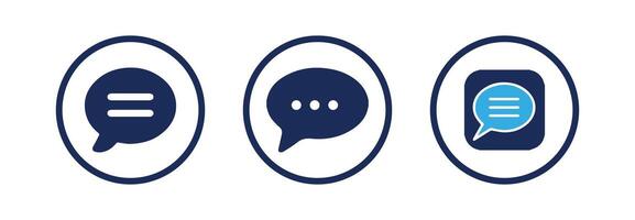 comment icon speech bubble symbol Chat message icons - talk message illustration eps 10 vector